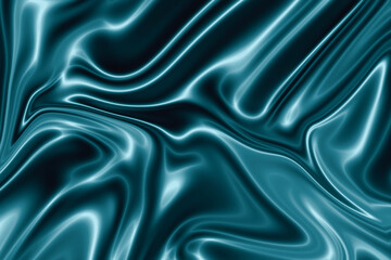 Blue satin background. Blue silk or satin luxury fabric texture can use as abstract background.