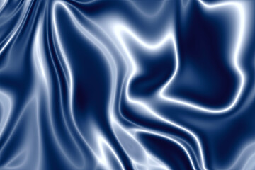 Blue satin background. Blue silk or satin luxury fabric texture can use as abstract background.