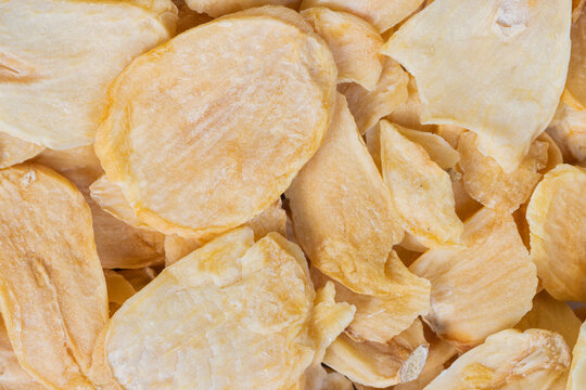 Garlic Flakes Closeup  