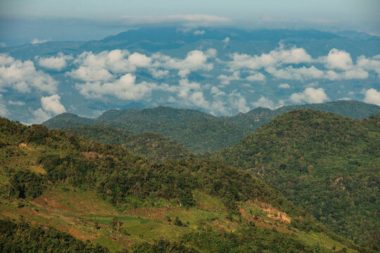 Mountain scenery Thai-Myanmar border