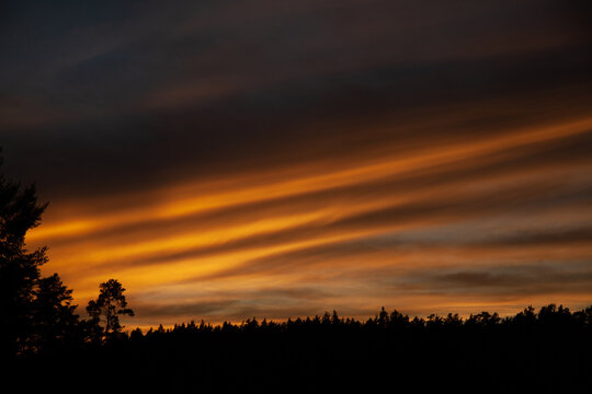 Streaks across the sky