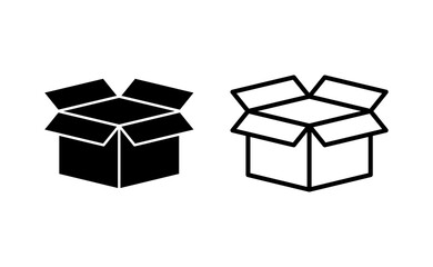 Box icon vector for web and mobile app. box sign and symbol, parcel, package