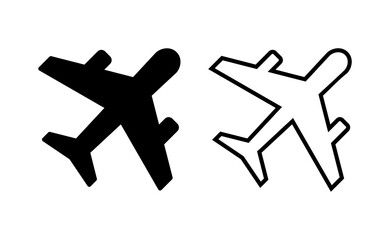 Plane icon vector for web and mobile app. Airplane sign and symbol. Flight transport symbol. Travel sign. aeroplane