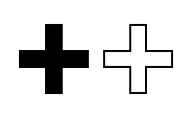 Plus Icon vector for web and mobile app. Add plus sign and symbol