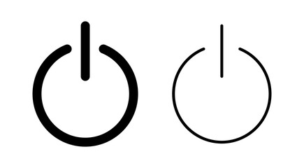 Power icon vector for web and mobile app. Power Switch sign and symbol. Electric power