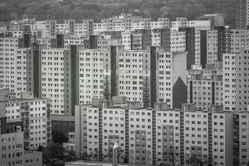 blocks of flats from soviet communism era in Bratislava, Slovak Republic