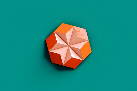 a pink abstract shape
