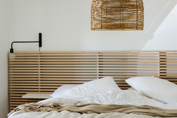 Unmade bed
