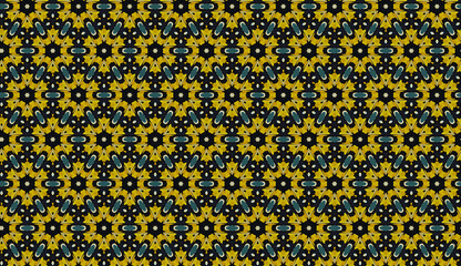 Hexagonal colorful design pattern