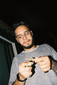 Smoking at night