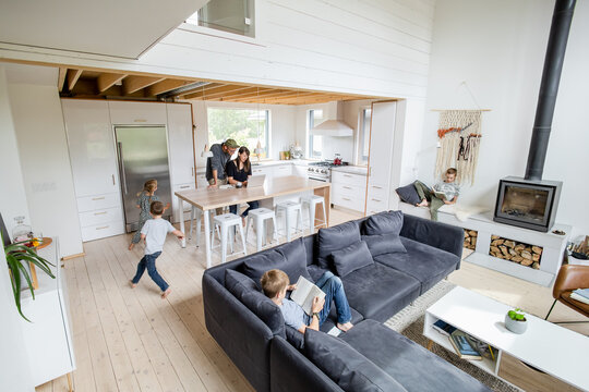 Full Young Family Utilizing Home