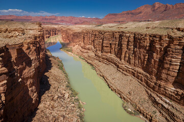 Fototapeta na wymiar Colorado River and Glen canyon in Canyonlands, Moab, Utah, USA