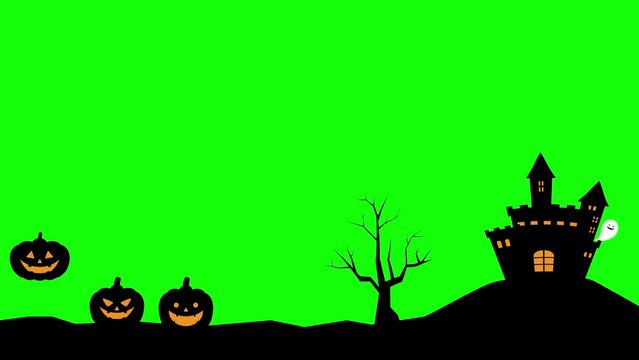 動く背景｜かわいいハロウィンのカボチャ