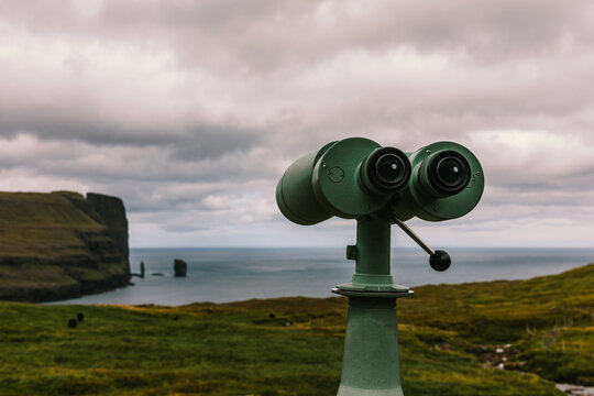 Binoculars in the Faroe Islands