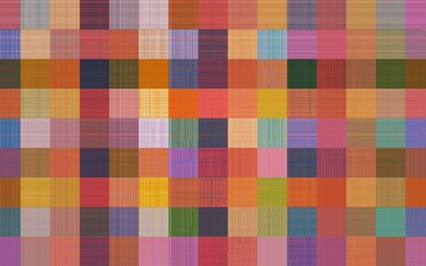 Colorful plaid seamless pattern. Gingham seamless background pattern. Seamless colorful herringbone texture for scarf, shirt, flannel, and classic fabric design.