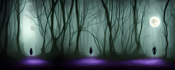 dark forest background