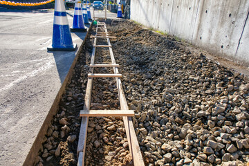 道路側溝歩道工事