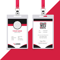 Modern and minimalist id card template | Creative id card design for your company employee