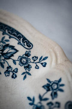 cracked blue china