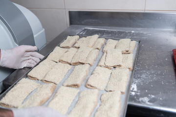 Baker Making Sweet Snack Before Going to Oven