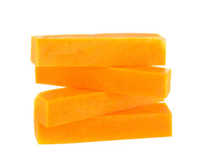 Butternut squash slice isolated on transparent png