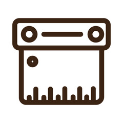 baked baking cooking dough scrapper tools icon