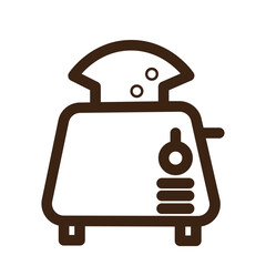 Fototapeta premium baked bread chef kitchen tools icon