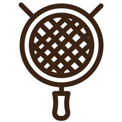 baking tools mesh strainer sieve cooking icon