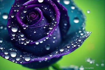 Macro photograph of a Rose, Made by AI, Artificial Intelligence