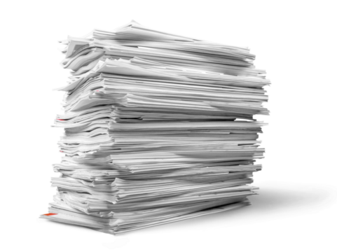 Stack of Magazines , Notebooks