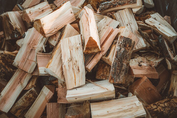 chopped firewood