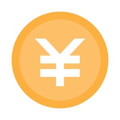 Coins or yuan coin icon symbol signs for apps and websites with transparent background PNG