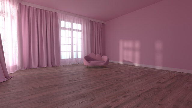 Abstract 3d room