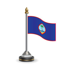 State table flag of Guam. National symbol perfect for design, Background transparent