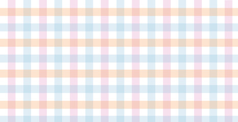 Light plaid texture  pastel colors flannel background vector illustration.