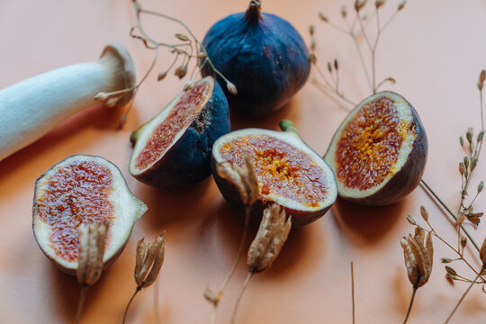 Figs and mushrooms.