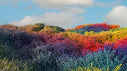 Colorful Grass FIeld