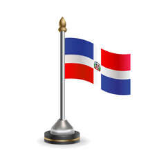 State table flag of Dominican Republic. National symbol perfect for design, Background transparent