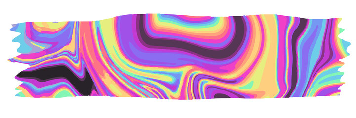 Washi Tape in Abstract Art Style Wallpaper, Pattern Painting Illustration Pattern Sticker, Element for Scrapbook, Cute and Vintage Collection, Masking Tape Stripe for Decoration, Crafts Thing