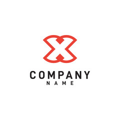 Fototapeta na wymiar Modern Letter X Logo Design