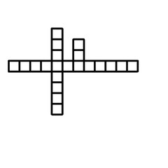 Fototapeta na wymiar crossword flat icon