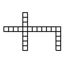 crossword flat icon