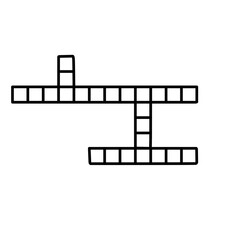 crossword flat icon