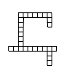 crossword flat icon