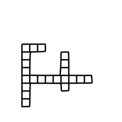 crossword flat icon