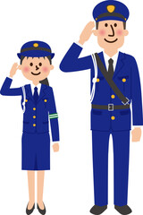 警官ベクターデータ