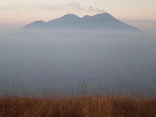 misty morning in the mountains