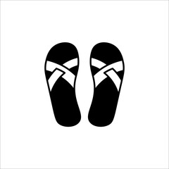 flip flops icon design. Sandal graphic design template vector illustration isolated on white background.
