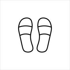 flip flops icon design. Sandal graphic design template vector illustration isolated on white background.