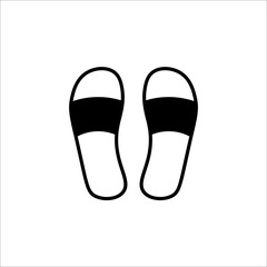 flip flops icon design. Sandal graphic design template vector illustration isolated on white background.